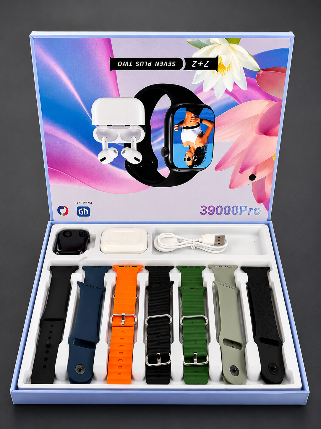 7+2 Smart Watch + Air buds Combo Set