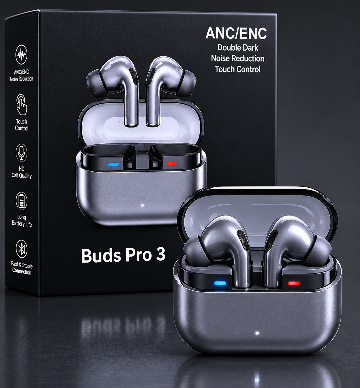 Buds Pro 3 – ANC/ENC Wireless Earbuds